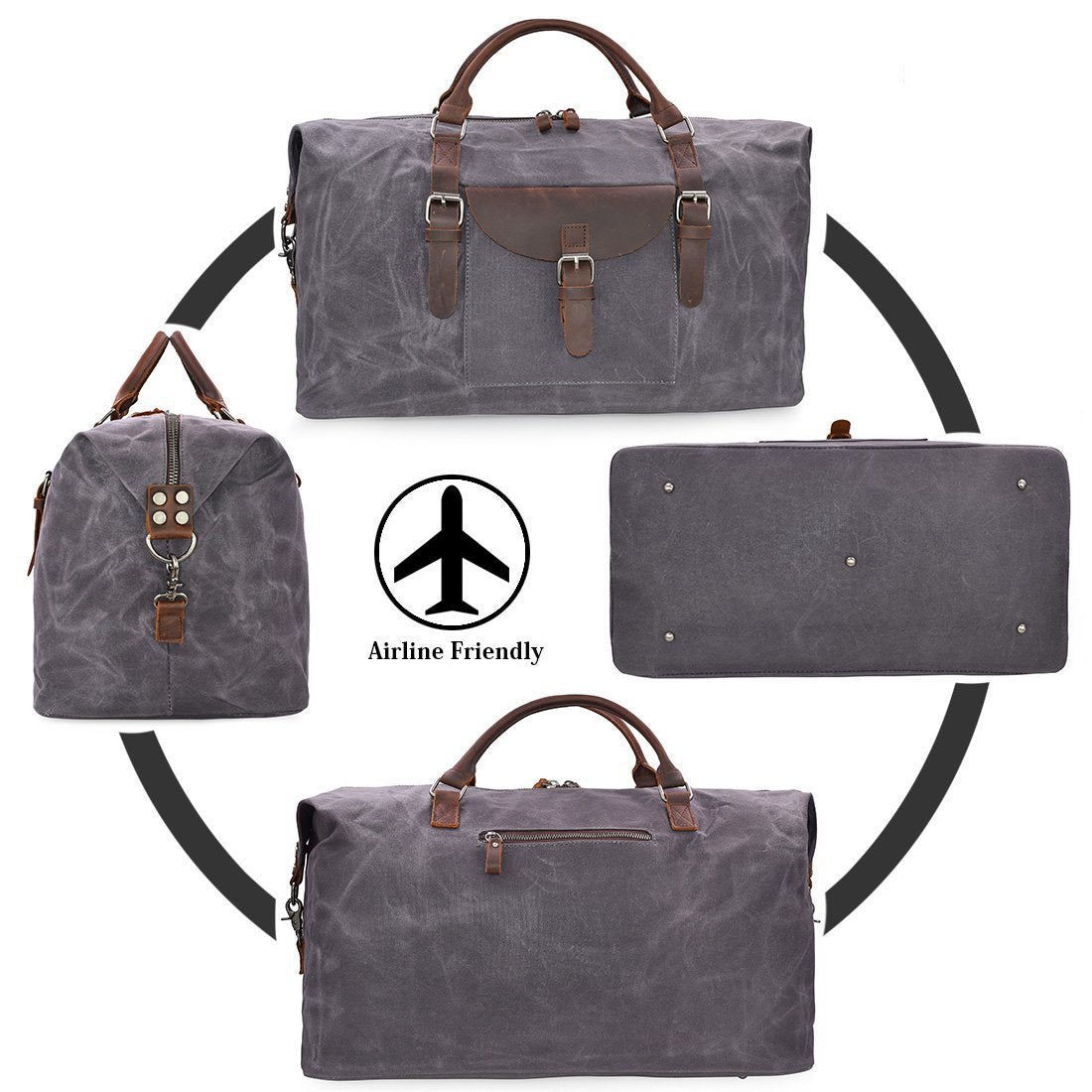 gray men canvas duffel bag,custom,display