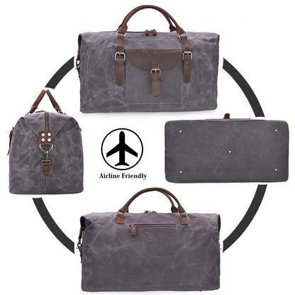 gray men canvas duffel bag,custom,display