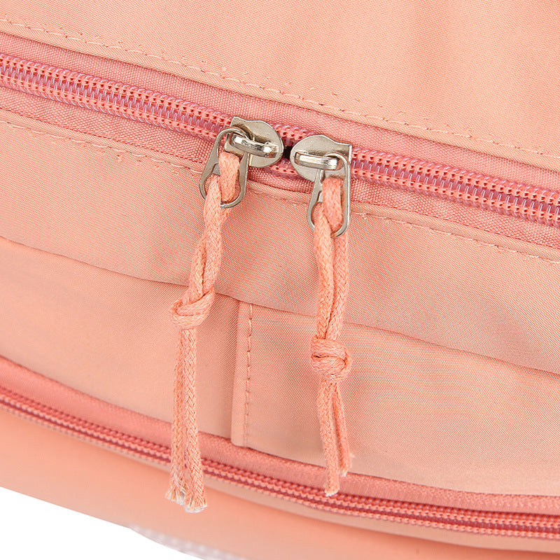 durable school backpack with smooth zipper and reinforced stitching details