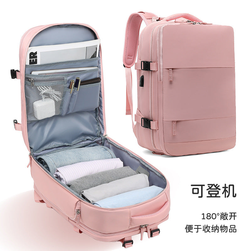 Customized Spot Multi-Functional Women's Backpack Large Capacity Waterproof Dry Wet Separation Luggage Computer Backpack