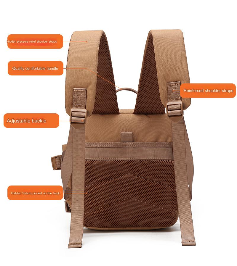 mini backpack with breathable ergonomic shoulder straps for comfortable carrying