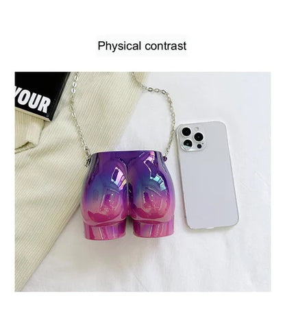 purple fanlosn acrylic evening bag women,custom,detail