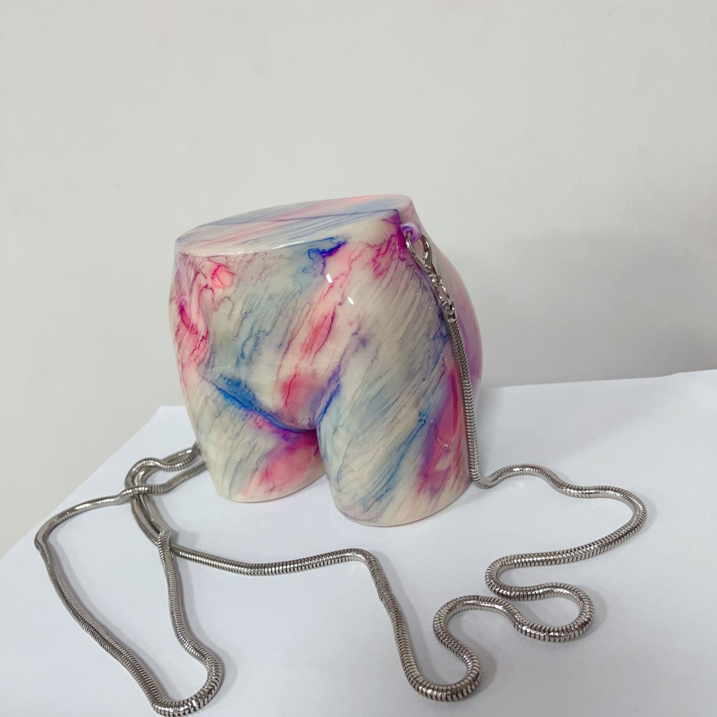paintings pink fanlosn new chain acrylic evening bag women,custom,front