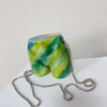 new green fanlosn new chain acrylic evening bag women,custom,front