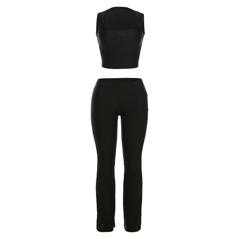 2024 Summer New Sexy High Waist Slim Fit Long Casual Sports Suit