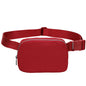red nylon fashion waist bag,custom,front