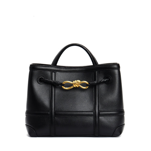 New Genuine Leather Women's Bag Trendy Retro Crossbody Bag Small Tote Bag