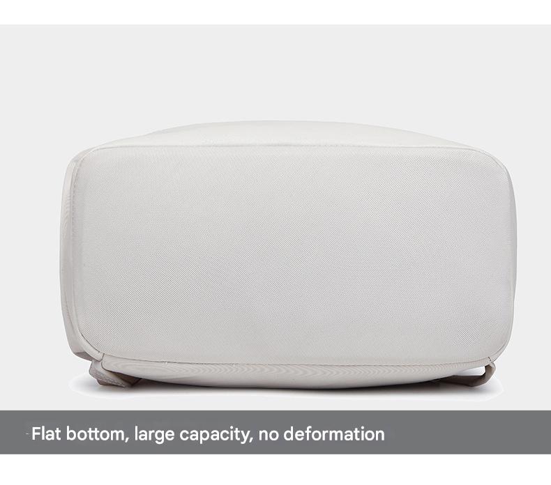 flat bottom oxford backpack with stable structure