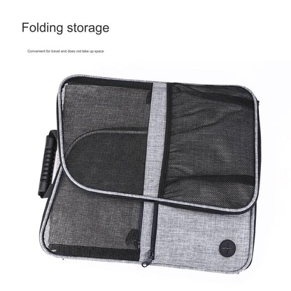 foldable expandable pet carrier backpack collapsed flat for compact storage and easier transport