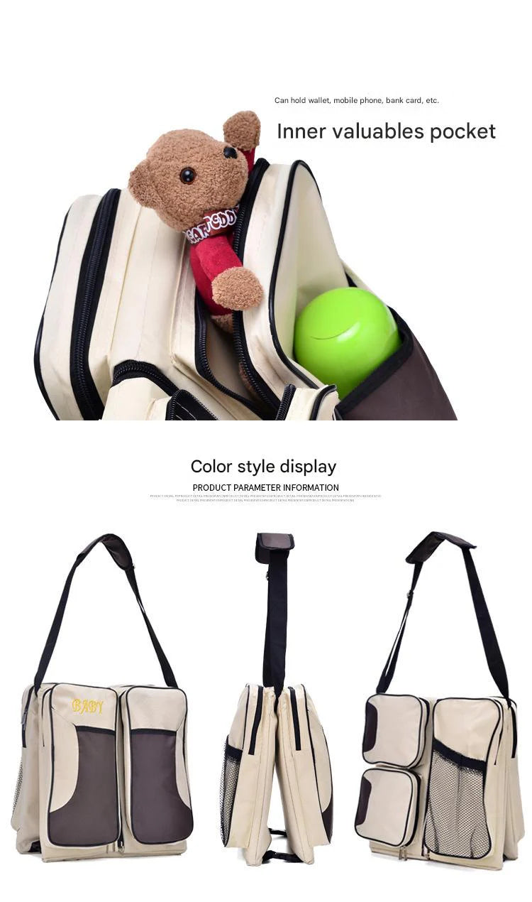 portable foldable travel diaper bag