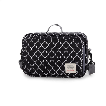 geometric print baby stroller organizer bag