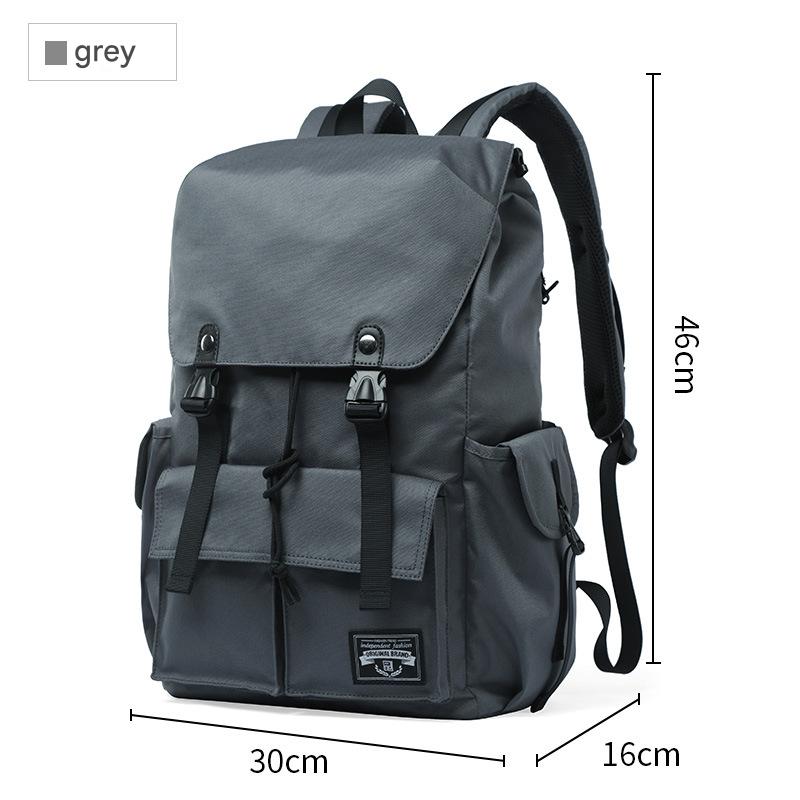 gray custom laptop backpack for school and travel