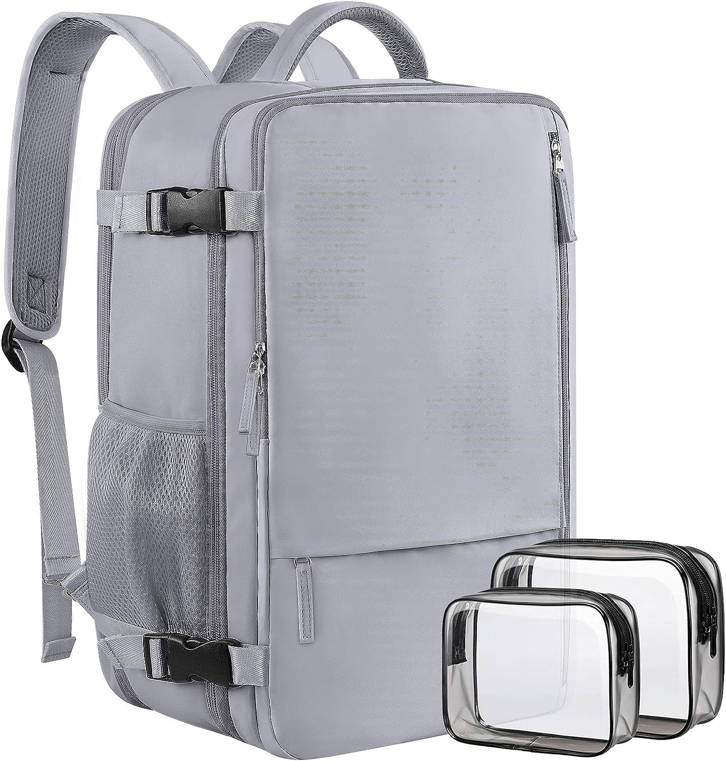 gray laptop travel backpack for business trip and daily commute