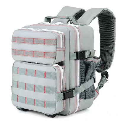 gray mini sports backpack for gym travel camping and outdoor activities