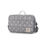 gray patterned stroller organizer bag