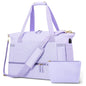 purple waterproof women gym duffel bag,custom,front