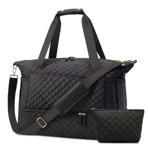 stream cotton black waterproof women gym duffel bag,custom,front