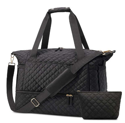 stream cotton black waterproof women gym duffel bag,custom,front