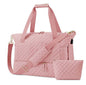 stream cotton pink waterproof women gym duffel bag,custom,front