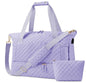 stream cotton purple waterproof women gym duffel bag,custom,front