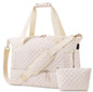 stream cotton white waterproof women gym duffel bag,custom,front