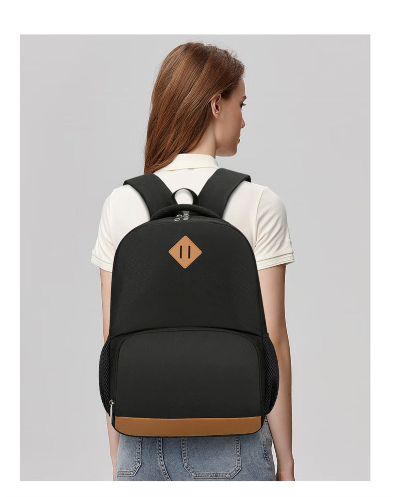 black with brown fanlosn waterproof insulated laptop backpack,custom,model display