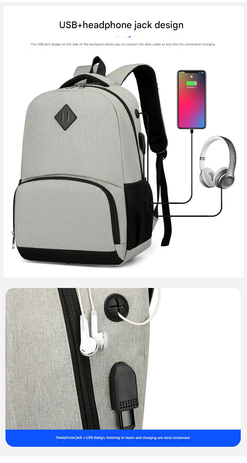 gray fanlosn waterproof insulated laptop backpack,custom,detail
