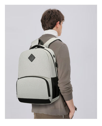 gray fanlosn waterproof insulated laptop backpack,custom,model display