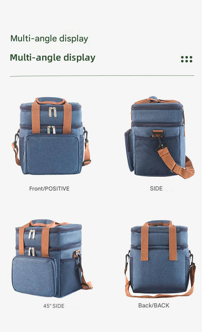 navy blue oxford insulated lunch bag,custom,display