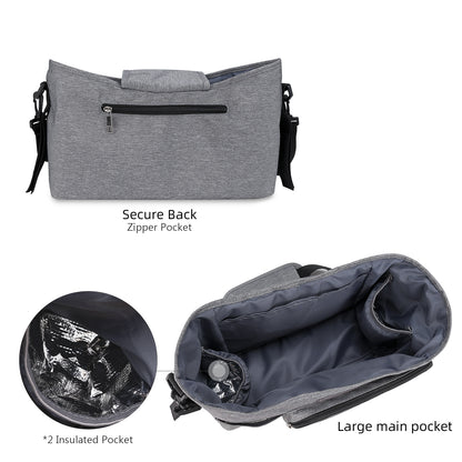 insulated stroller organizer bag with bottle holders