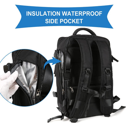 backpack with insulated waterproof side pocket