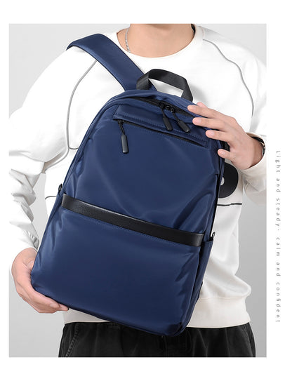 blue fanlosn lightweight laptop backpack,custom,model display