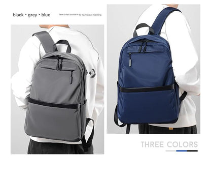 blue fanlosn lightweight laptop backpack,custom,model display