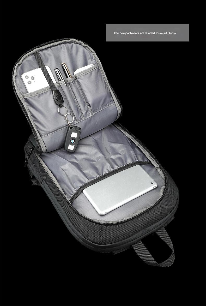 laptop backpack organizer compartment with phone pen key and tablet storage