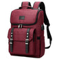 burgundy fanlosn oxford laptop backpack,custom,side