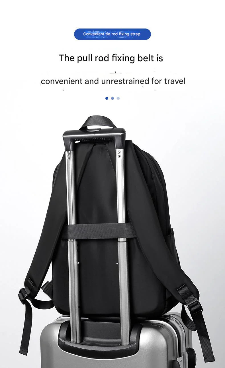 laptop backpack with trolley strap for business travel