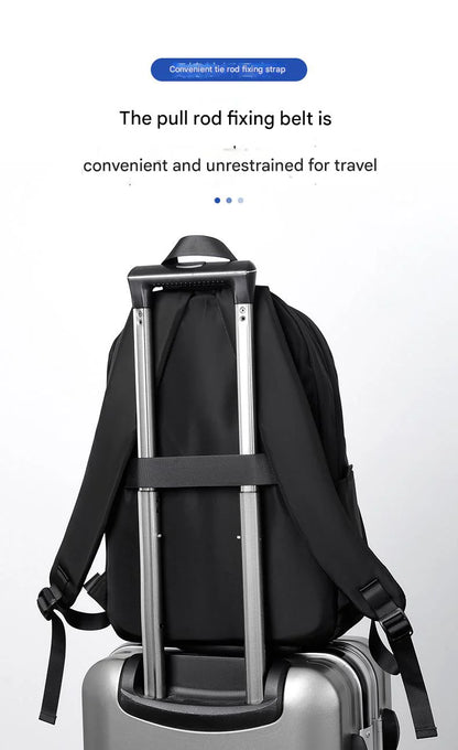laptop backpack with trolley strap for business travel