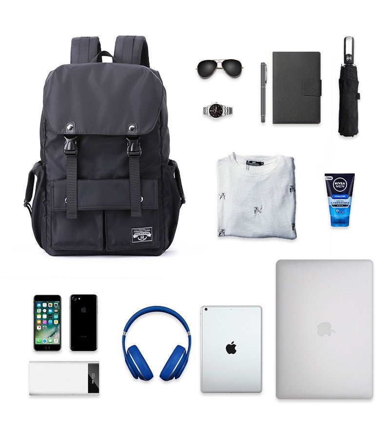 large capacity laptop backpack with organized storage compartments 02