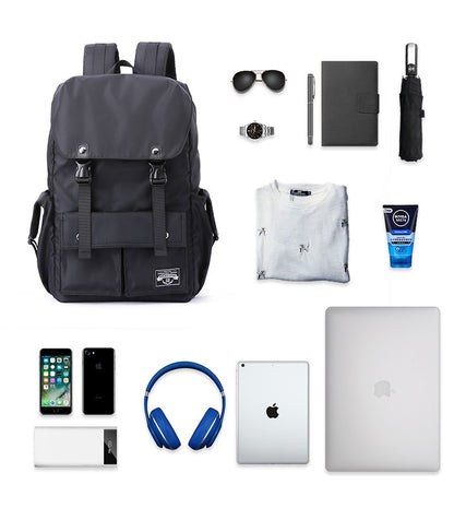 large capacity laptop backpack with organized storage compartments 02