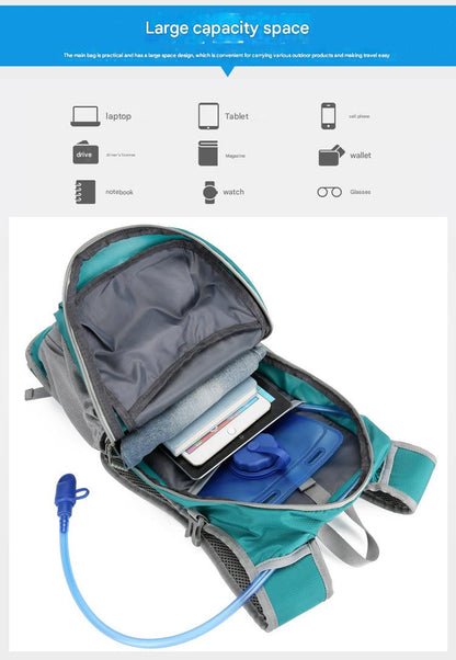 large capacity outdoor backpack for cycling hiking and travel essentials