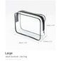 large clear cosmetic bag for travel toiletries and cosmetics
