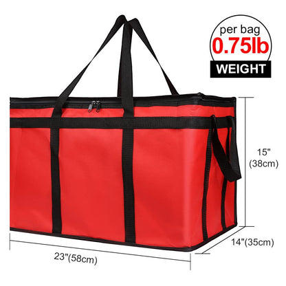 red large oxford insulated delivery bag,custom,dimensions