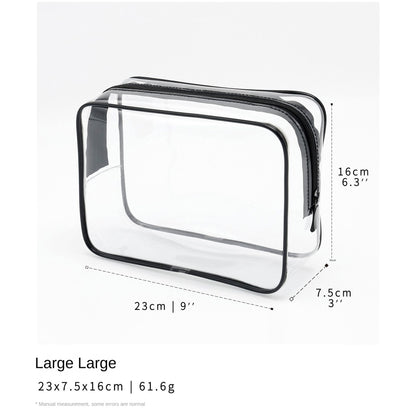 large large clear cosmetic bag for travel toiletries and cosmetics