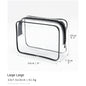 large large clear cosmetic bag for travel toiletries and cosmetics
