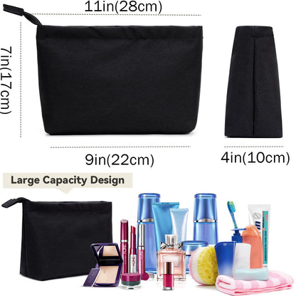 large travel makeup bag for cosmetics skincare and daily essentials