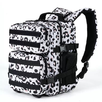 leopard color mini sports backpack for gym travel camping and outdoor activities