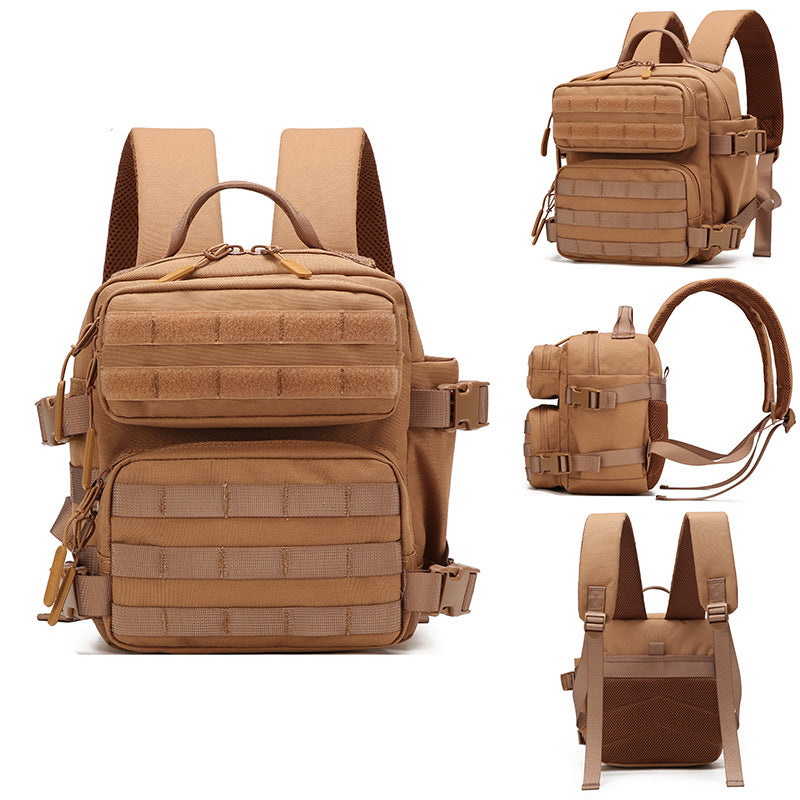 lightweight small backpack with multi-layer storage and breathable back support