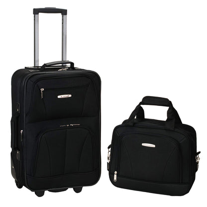 black oxford waterproof fanlosn luggage set,custom,front