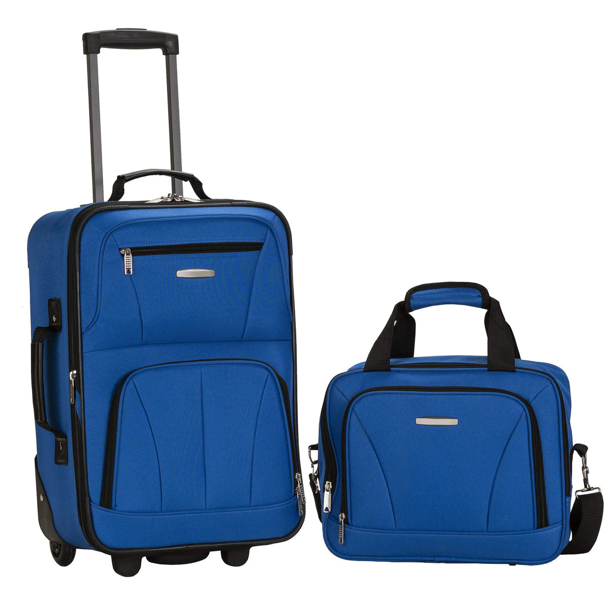 blue oxford waterproof fanlosn luggage set,custom,front