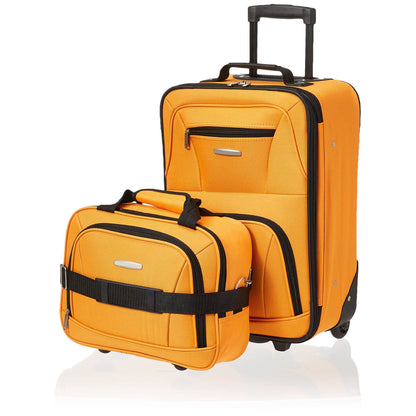 orange oxford waterproof fanlosn luggage set,custom,front